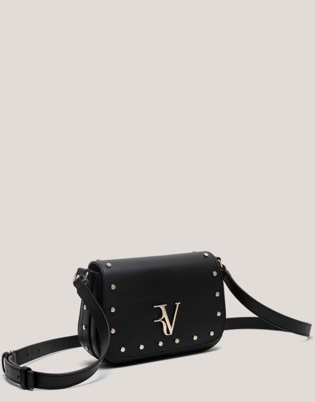 Bolso bandolera Mafalda Mini piel negra