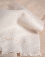 Camel and beige cashmere scarf