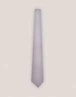 Corbata de seda gris