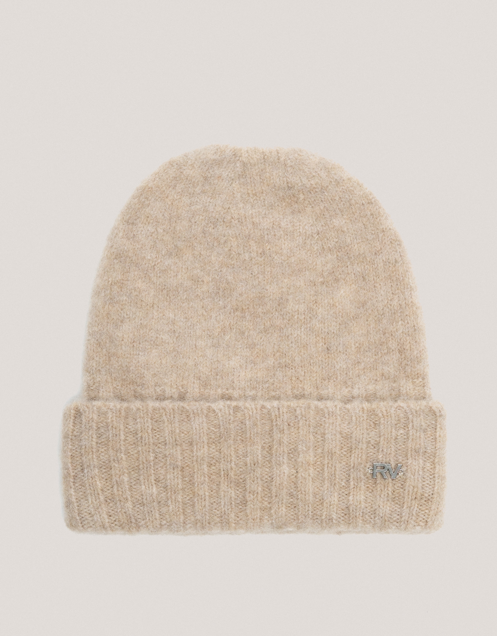 Camel wool and alpaca seamless cap 