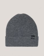 Gorro tricot gris melange