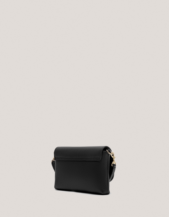 Black leather Rita handbag