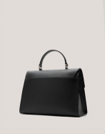 Black leather Maxi Mía handbag