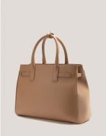 Camel leather Maxi Emily Satchel bag