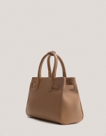 Camel leather Mini Emily Satchel bag