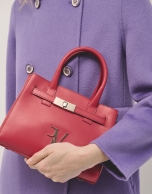 Bolso Emily Satchel Mini piel rojo