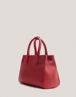 Bolso Emily Satchel Mini piel rojo