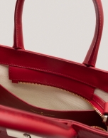 Bolso Emily Satchel Mini piel rojo