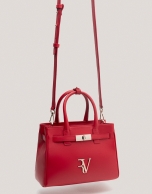 Bolso Emily Satchel Mini piel rojo