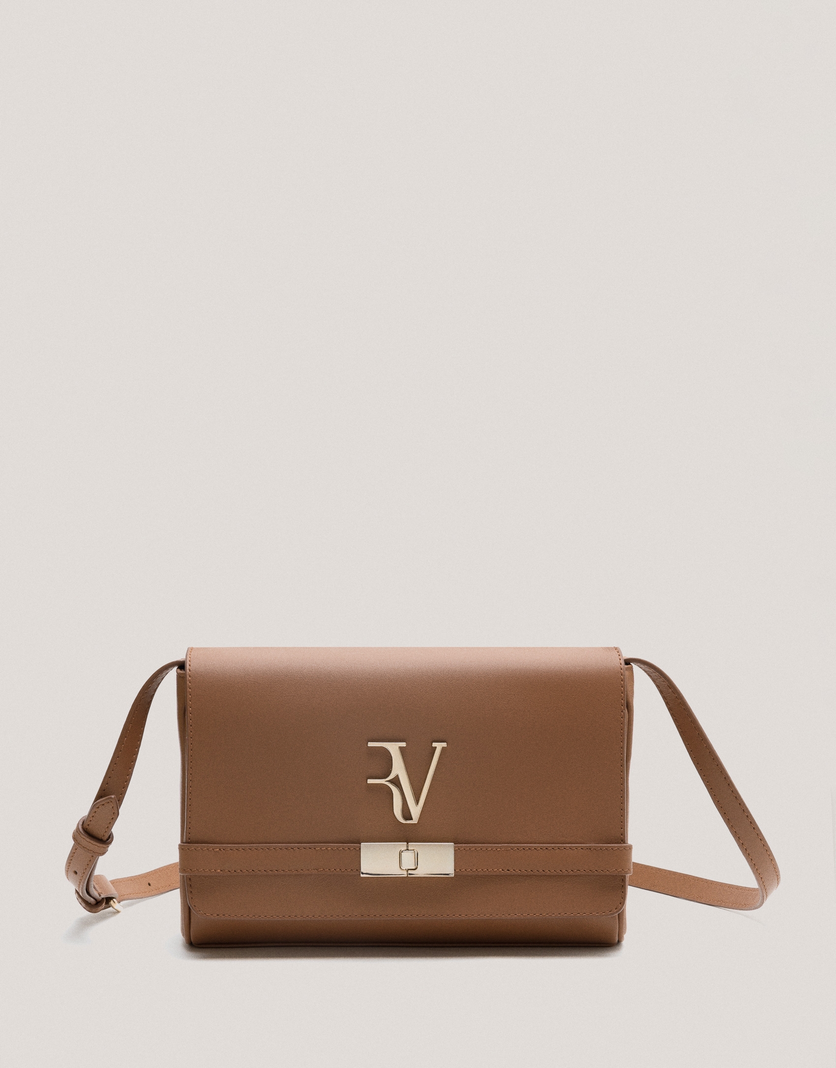 Camel leather Emily Satchel shoulder bag 