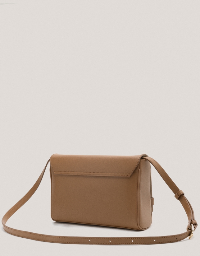 Bolso bandolera Emily Satchel piel cámel