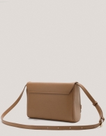 Camel leather Emily Satchel shoulder bag 