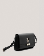 Black leather Emily Satchel shoulder bag 