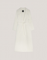 Ivory two-faced long coat 