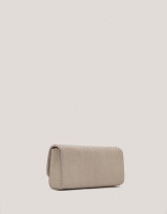 Bolso Clutch Ariana piel serpiente crudo