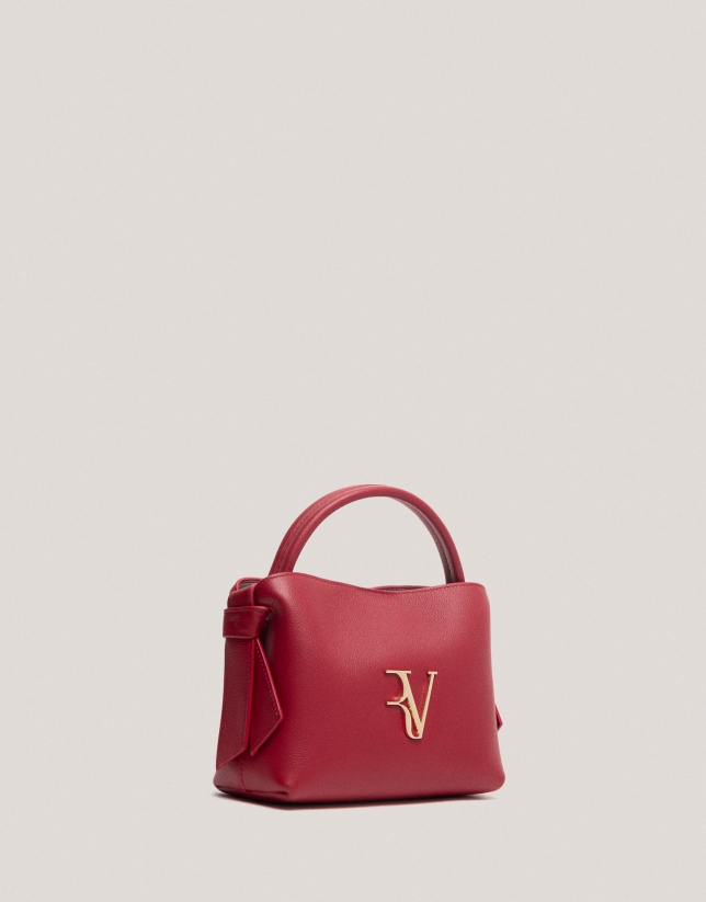 Red leather mini Nina handbag