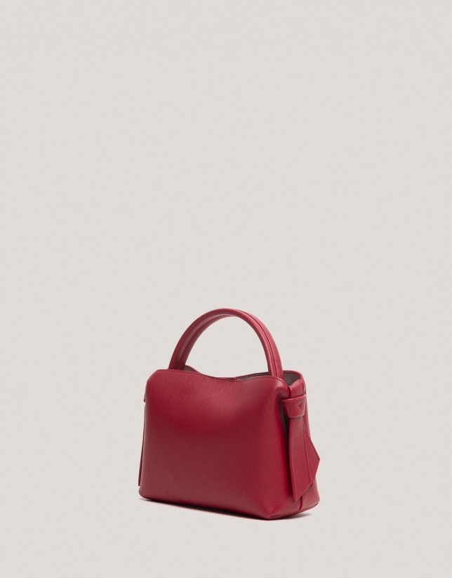 Red leather mini Nina handbag